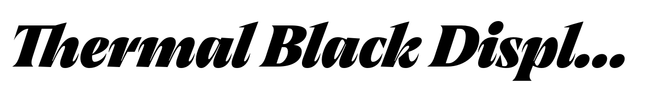 Thermal Black Display Italic